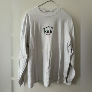 Kith white Christmas long sleeve